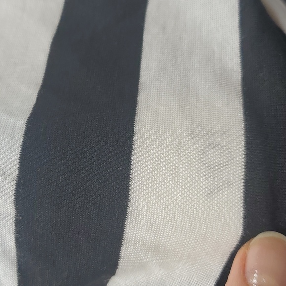 Green Envelope Black and White Striped Tshirt - Picture 6 of 6